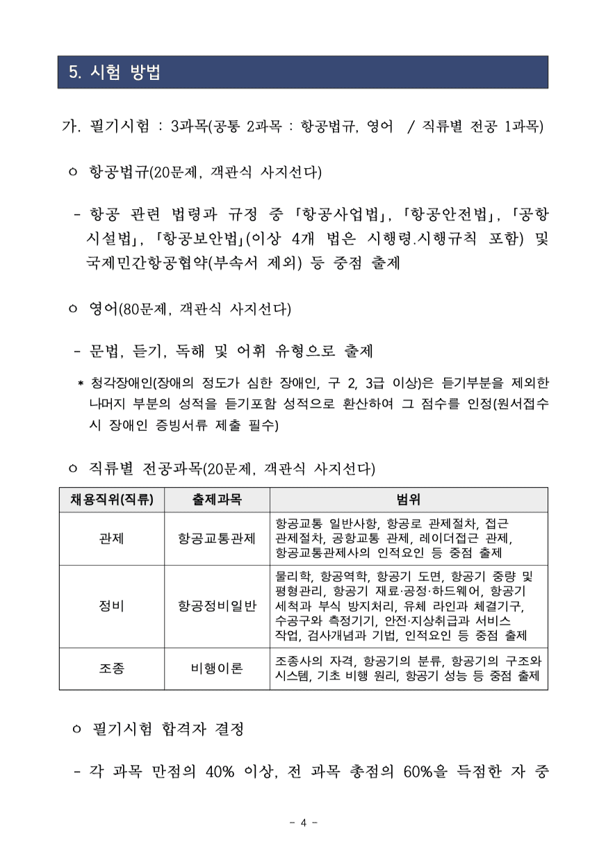 국토교통부 항공8급
